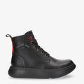 Yuna botas de piel con forro interior de piel. negro