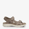 Salton sandalias de piel con forro interior de lycra. taupe