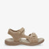 Nilo Basics sandalias de piel con forro interior de lycra. taupe