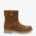 Felina botas de piel con forro interior de piel. cuero