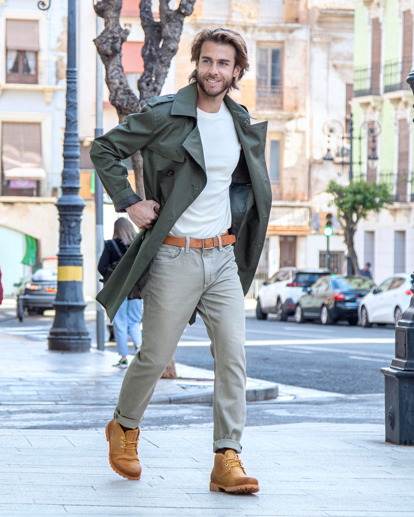 Bota Panama botines de piel con forro interior de piel. vintage