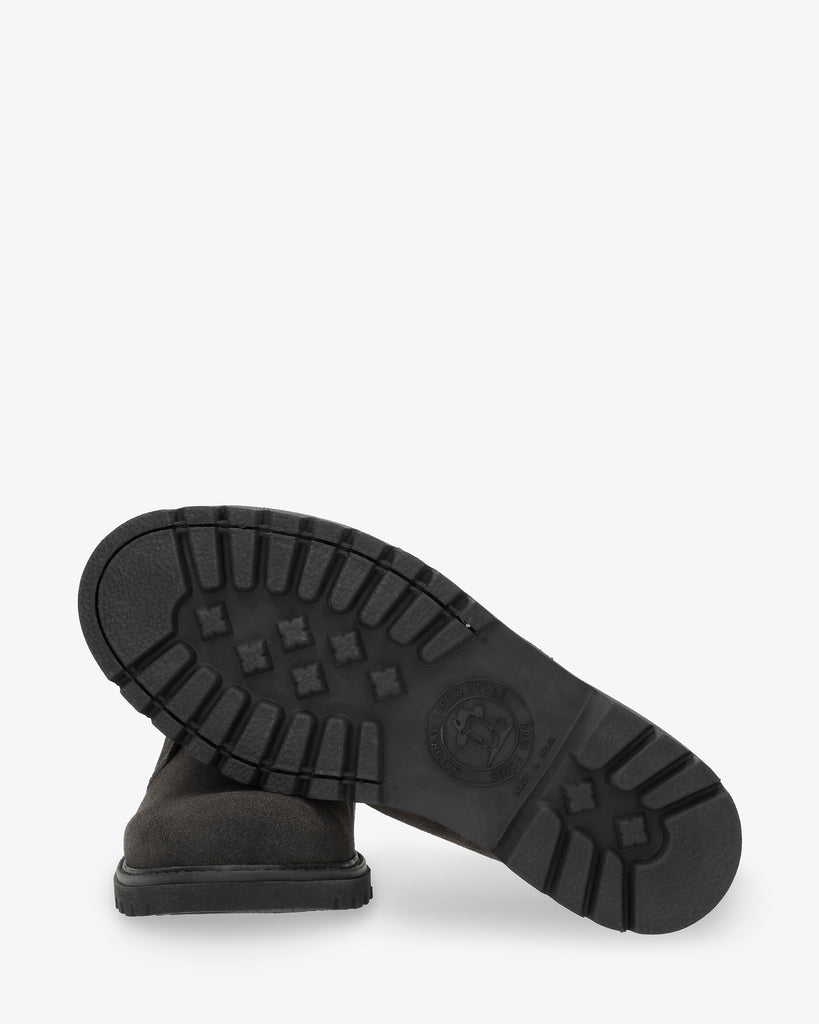 Bota Panama Tor botines de piel con forro interior de piel. gris