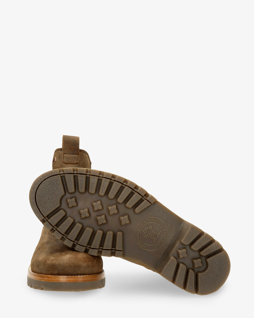 Burton Igloo botines de piel con forro interior de pelo natural. marron