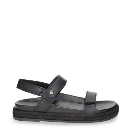 Cata sandalias de piel con forro interior de piel. negro