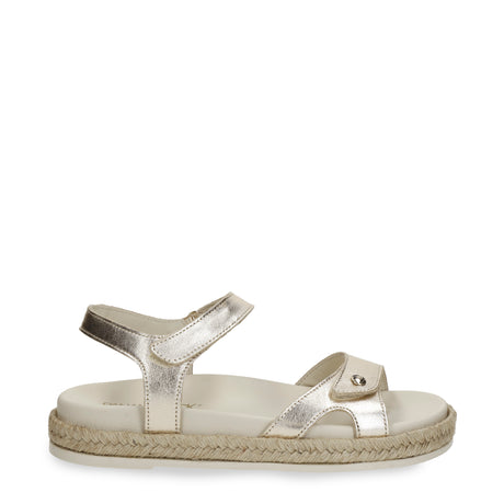 Cori Shine sandalias de piel con forro interior de piel. oro