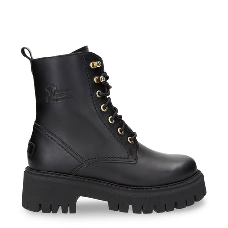 Farai botas de piel con forro interior de pelo. negro