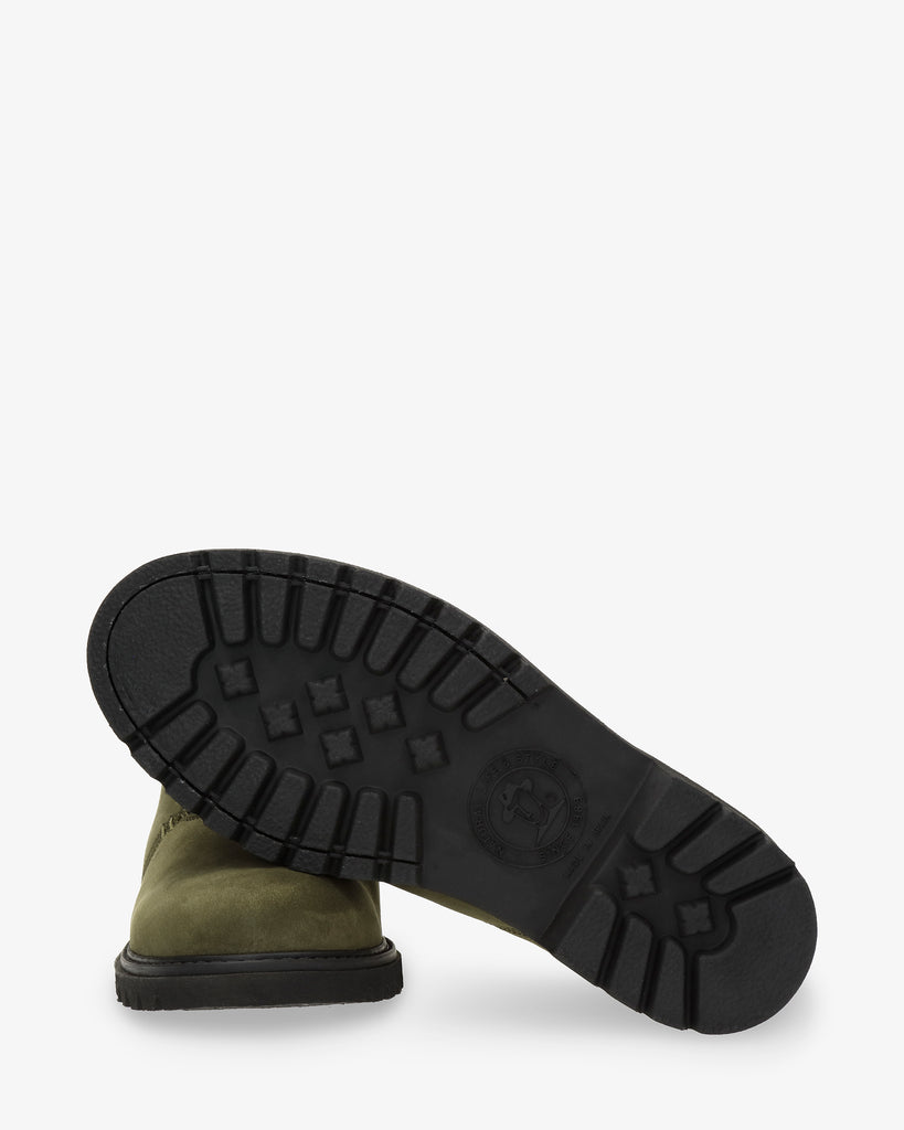 Fargo botines de piel con forro interior de piel. verde