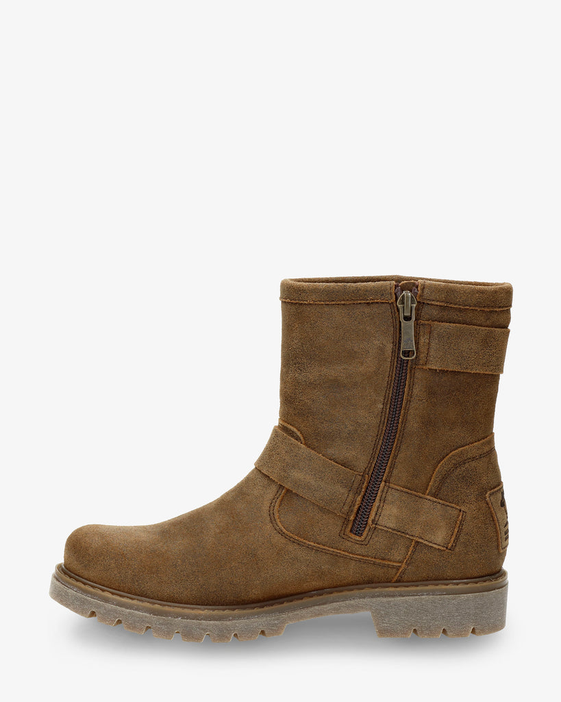 Felina botas de piel con forro interior de piel. marron