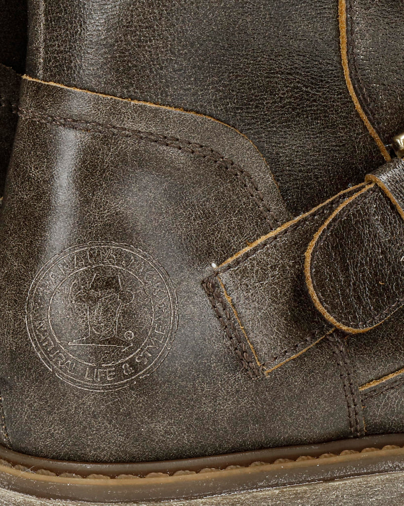 Felina botas de piel con forro interior de pelo. taupe