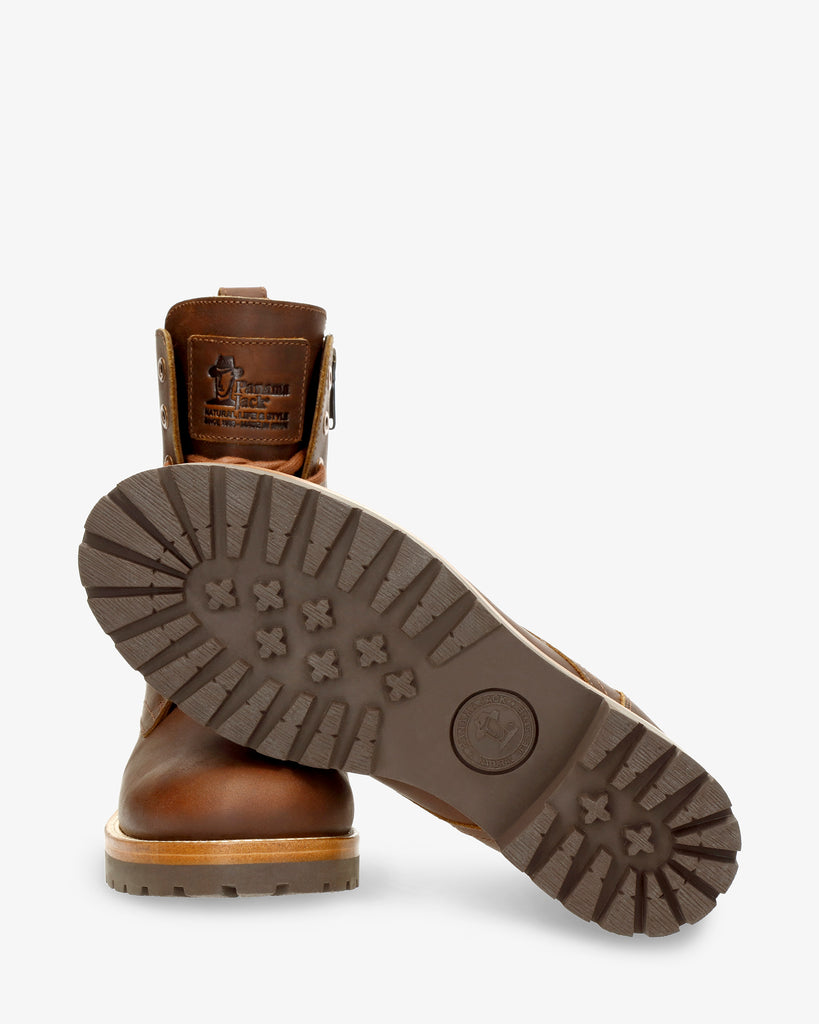 Frisia botas de piel con forro interior de piel. cuero