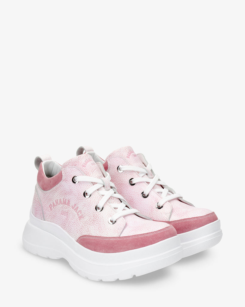 Hilda zapatos de piel con forro interior de piel. rosa