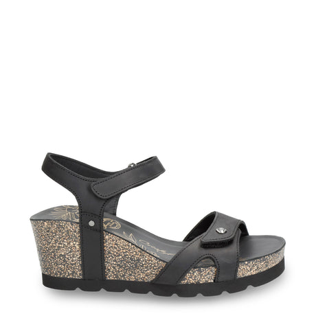 Julia Basics sandalias de piel con forro interior de piel. negro