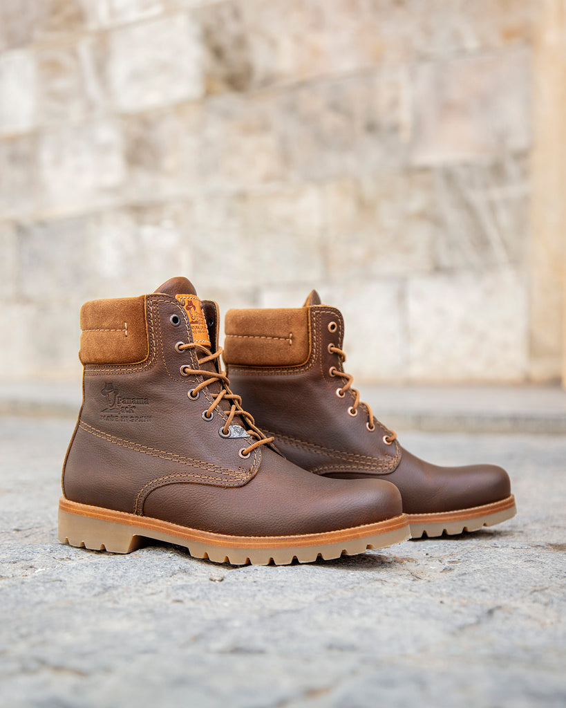 Panama 03 botas de piel con forro interior de piel. cuero