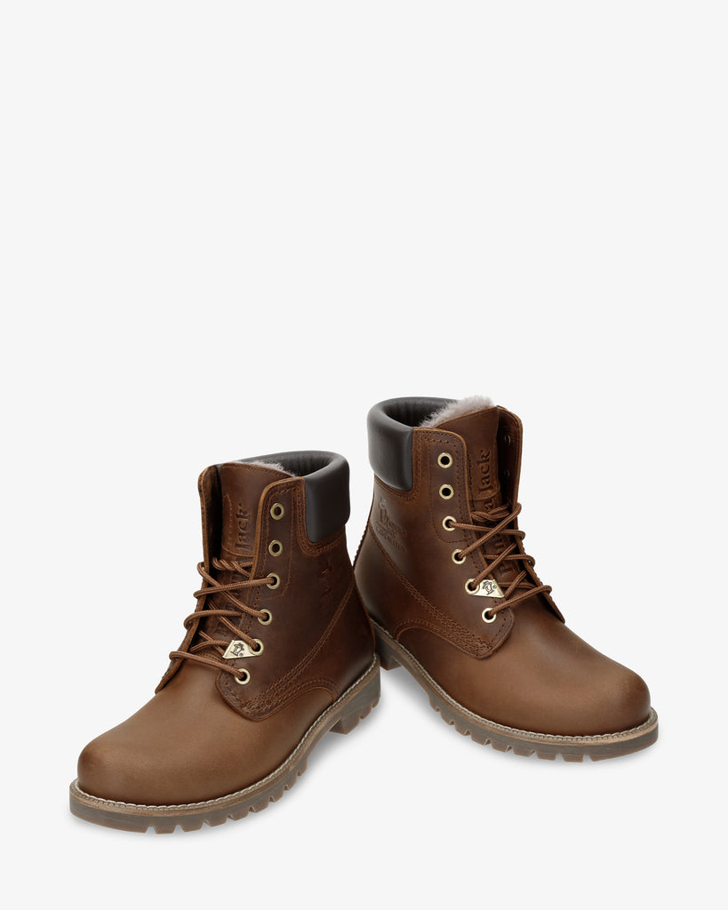 Panama 03 Igloo botas de piel con forro interior de pelo natural. cuero