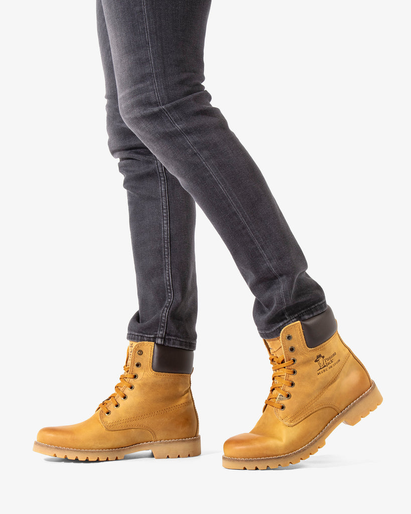 Panama 03 Igloo botas de piel con forro interior de pelo natural. vintage