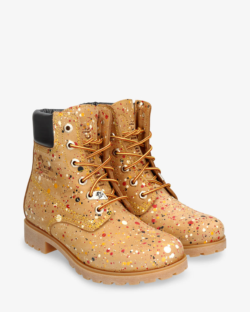 Panama 03 Ink botas de piel con forro interior de piel. vintage