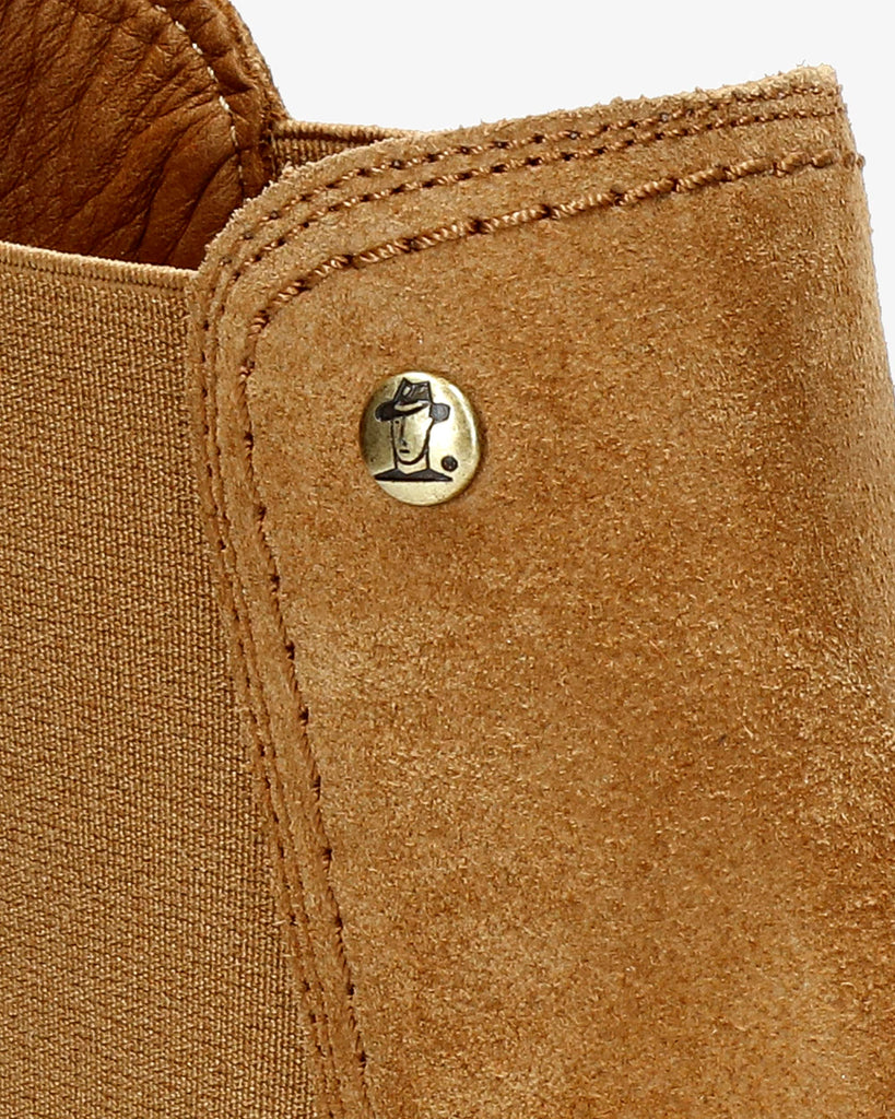 Pia botines de piel con forro interior de piel. cuero