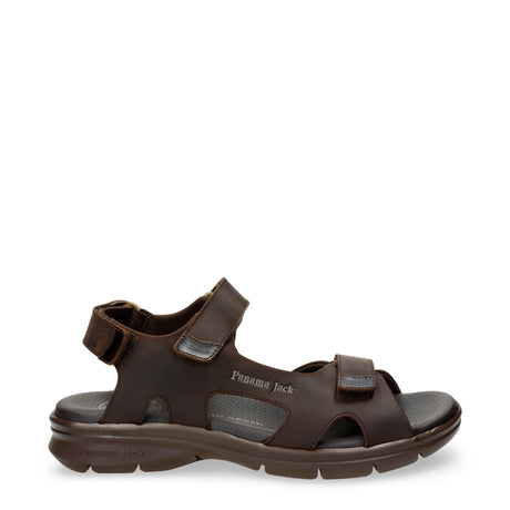 Roman sandalias de piel con forro interior de lycra. marron