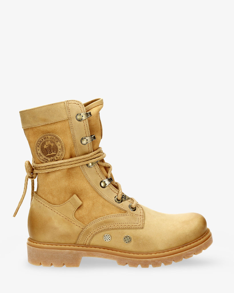 Route Boot botas de piel con forro interior de tejido. vintage